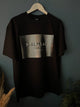 Balmain "HOLOGRAPHIC Logo" T-Shirt styled in Black Spring/Summer 2024