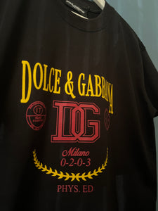 D&G " Logo'd" T-Shirt styled in Black for Spring&Summer 2024