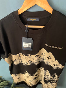 LV " Diagram" T-Shirt styled in Black for Spring&Summer 2024