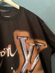 LV " LV " T-Shirt styled in Black for Spring&Summer 2024