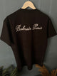 Balmain "Signature Logo Embroidered" T-Shirt styled in Black for Spring/Summer 2024