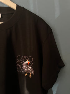 Loewe "Logo'd Embroidered" T-Shirt  styled in Black for Spring&Summer 2024 Collection