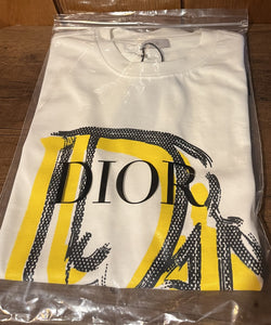CD "Signature Print" T-Shirt styled in White for Spring&Summer 2024