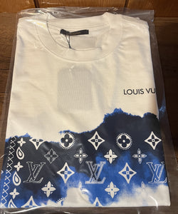 LV " Logogram Cloud" T-Shirt styled in White for Spring&Summer 2024