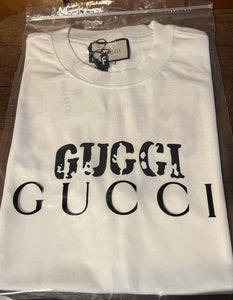 Gucci x Balenciaga " Logo Printed" T-Shirt styled in White for Spring&Summer 2024