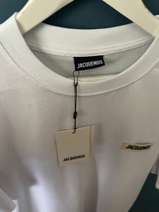 Jacquemus " Logo Embroidered" T-Shirt styled in White for Spring&Summer 2024