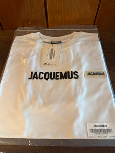 Jacquemus " Logo Embroidered" T-Shirt styled in White for Spring&Summer 2024