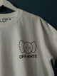 Off White x Kaws "Logo'd "  T-Shirt styled in White for Spring&Summer 2024