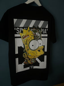 Off White x Simpsons "Logo Print"  T-Shirt styled in Black for Spring&Summer 2023