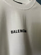 Blncg "Logo" Printed T-Shirt styled in Oversize cut in White Spring&Summer 2024