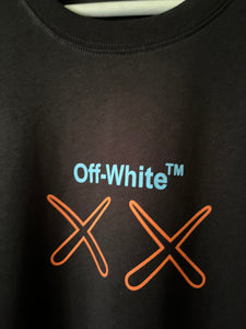 Off White x Kaws "Logo"  T-Shirt styled in Black for Spring&Summer 2024