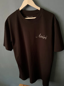 AMIRI " Logo Print" Cotton T-shirt Styled in Black for Spring&Summer 2024