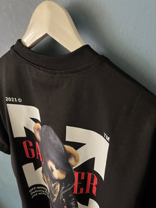 Off White "Gamer"  T-Shirt styled in Black for Spring&Summer 2024