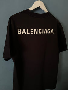 Blncg "Logo" Printed T-Shirt styled in Oversize cut in Black&White Spring&Summer 2024