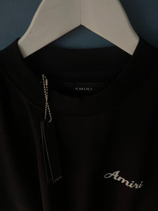 AMIRI "Strike Out" Cotton T-shirt Styled in Black for Spring&Summer 2024