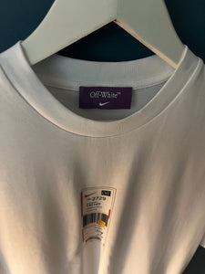 Off White x Nike "Label"  T-Shirt styled in White for Spring&Summer 2024