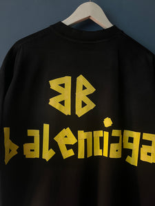 Blncg "B&B" Printed T-Shirt styled in Black Spring&Summer 2024