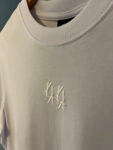 44 LABEL " Logo Printed & Embroidered" Cotton T-shirt Styled in White for Fall&Winter 2025