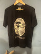 BAPE "LOGO PRINTED" T-Shirt in Black styled in Oversize for Fall&Winter 2025