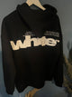 Off White " Logo Printed " Hooded Sweatshirt styled in Black for Fall&Winter 2025