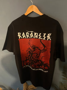 44 LABEL " KARANLIK PRINT " Cotton T-shirt Styled in BLACK for Fall&Winter 2025