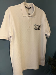 LV " Logo " Polo T-Shirt styled in White for Fall&Winter 2025