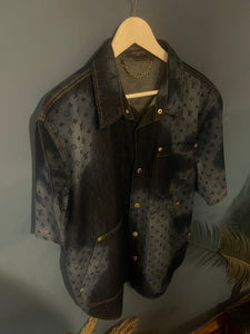 LV " Logogram " Denim Shirt styled for Fall&Winter 2025