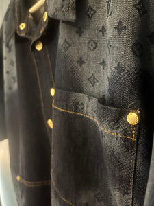 LV " Logogram " Denim Shirt styled for Fall&Winter 2025