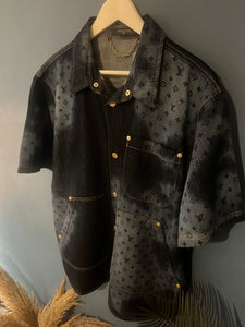 LV " Logogram " Denim Shirt styled for Fall&Winter 2025