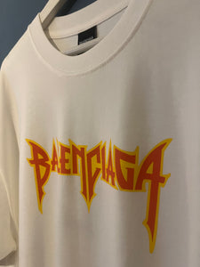 Blncg "LOGO" Printed T-Shirt styled in White for Fall&Winter 2025