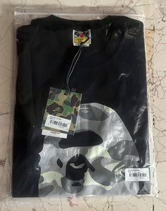 BAPE "LOGO PRINTED" T-Shirt in Black styled in Oversize for Fall&Winter 2025