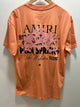 AMIRI "Palm Springs" Cotton T-shirt Styled in Orange for Spring&Summer 2025