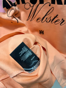 AMIRI "Palm Springs" Cotton T-shirt Styled in Orange for Spring&Summer 2025