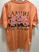 AMIRI "Palm Springs" Cotton T-shirt Styled in Orange for Spring&Summer 2025