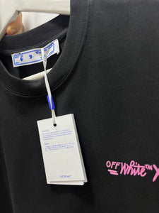Off White "Kaws Arrows Print" T-Shirt styled in Black for Spring&Summer 2025