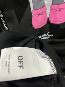 Off White "Kaws Arrows Print" T-Shirt styled in Black for Spring&Summer 2025
