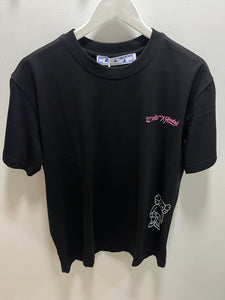 Off White "Kaws Arrows Print" T-Shirt styled in Black for Spring&Summer 2025