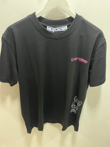 Off White "Kaws Arrows Print" T-Shirt styled in Black for Spring&Summer 2025