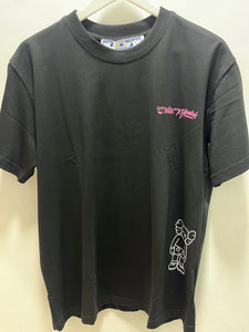 Off White "Kaws Arrows Print" T-Shirt styled in Black for Spring&Summer 2025