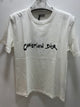 CD " Logo " Printed T-Shirt styled in White for Spring&Summer 2025