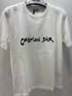 CD " Logo " Printed T-Shirt styled in White for Spring&Summer 2025