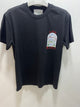 Casablanca " Logo'd " T-Shirt styled in Black for Spring&Summer 2025