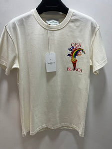 Casablanca " Graphic Printed " T-Shirt styled in White for Spring&Summer 2025