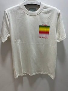 Casablanca " Gradient Graphic" T-Shirt styled in White for Spring&Summer 2025