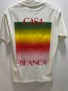 Casablanca " Gradient Graphic" T-Shirt styled in White for Spring&Summer 2025