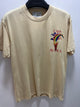Casablanca " Logo'd " T-Shirt styled in Cream for Spring&Summer 2025