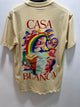 Casablanca " Logo'd " T-Shirt styled in Cream for Spring&Summer 2025