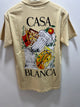 Casablanca " Logo Print" T-Shirt styled in Cream for Spring&Summer 2025