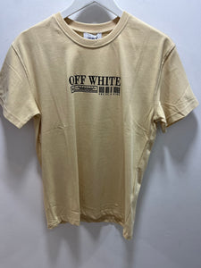 Off White "Logo Printed" T-Shirt styled in Beige for Spring&Summer 2025