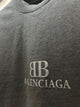 Blncg "B&B" Printed T-Shirt styled in Black for Spring&Summer 2025